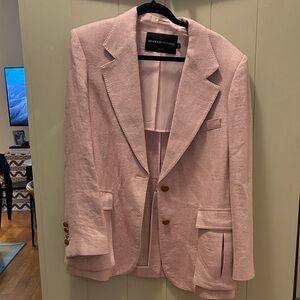 Brandon Maxwell Blazer in Soft Pink